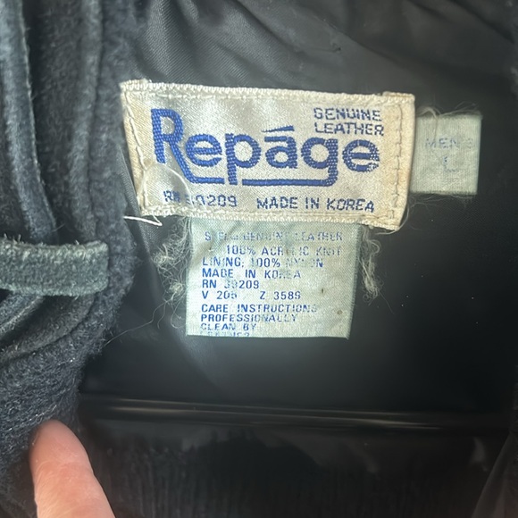 Repage Knit and Suede Mens Jacket - Picture 2 of 7